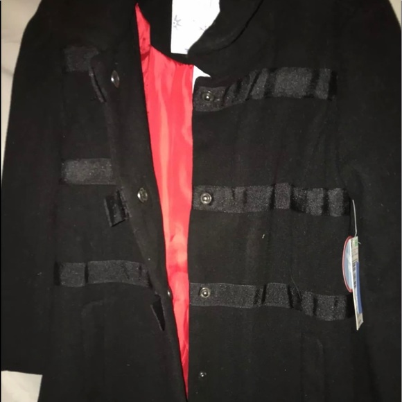 Wonderkids Jackets & Coats Super Cute Little Girls Long Black Dress